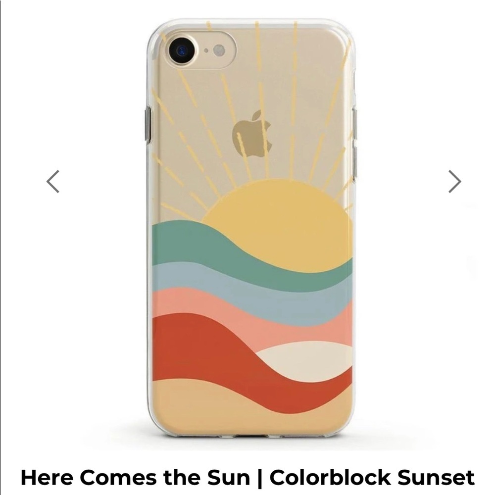 NWT! Casely colorblock sunset iPhone 12 case